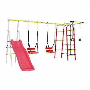 Детский спортивный комплекс для дачи Богатырь Плюс - 2 + цепные качели (Romana, СГ000004927)